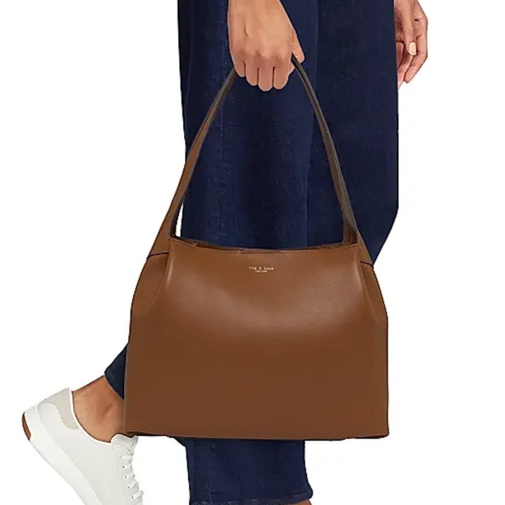 Rag & Bone Slade Leather Tote -  Cognac - NEW